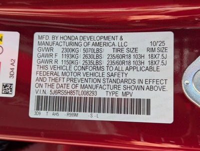 2026 Honda CR-V Hybrid Sport-L