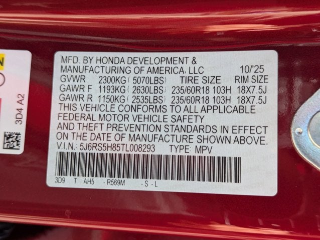 2026 Honda CR-V Hybrid Sport-L