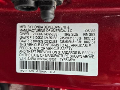 2022 Honda CR-V 2WD EX-L