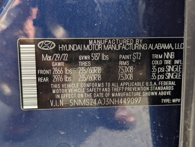 2022 Hyundai Santa Fe SEL