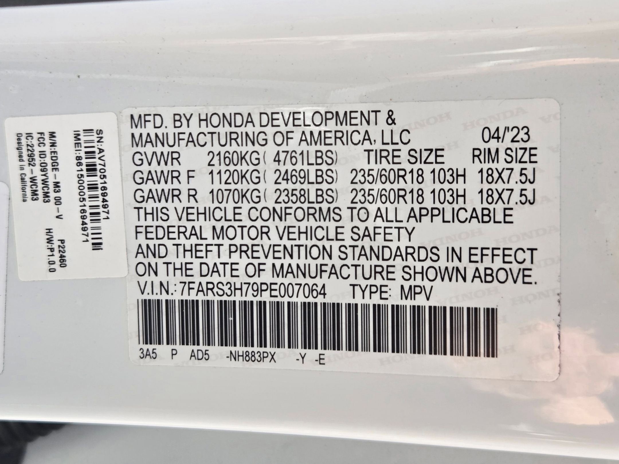 2023 Honda CR-V 1.5T 2WD EX-L