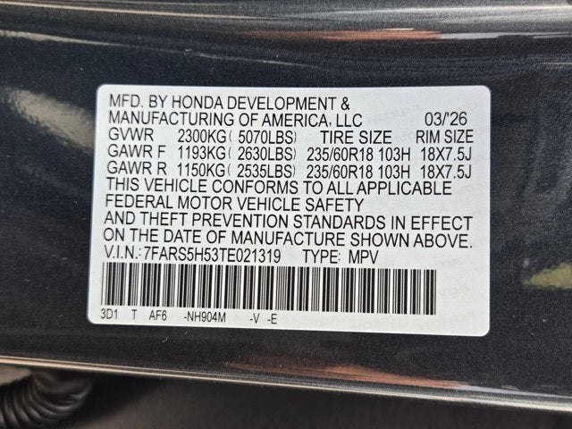 2026 Honda CR-V Hybrid 2WD Sport Hybrid