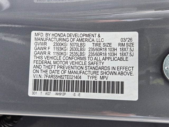 2026 Honda CR-V Hybrid 2WD Sport-L Hybrid