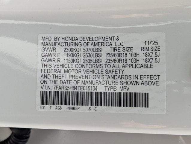 2026 Honda CR-V 2WD Sport-L Hybrid