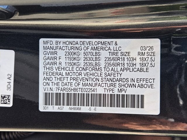 2026 Honda CR-V Hybrid 2WD Sport-L Hybrid
