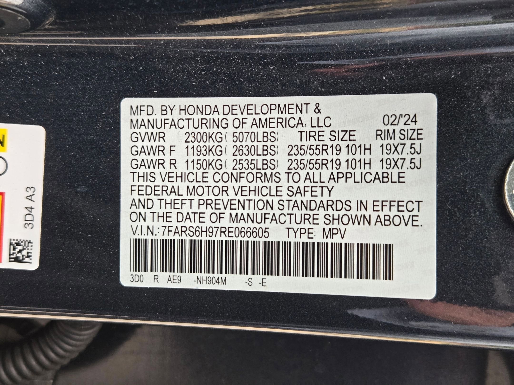 2024 Honda CR-V Hybrid HYBRID AWD SP TRG