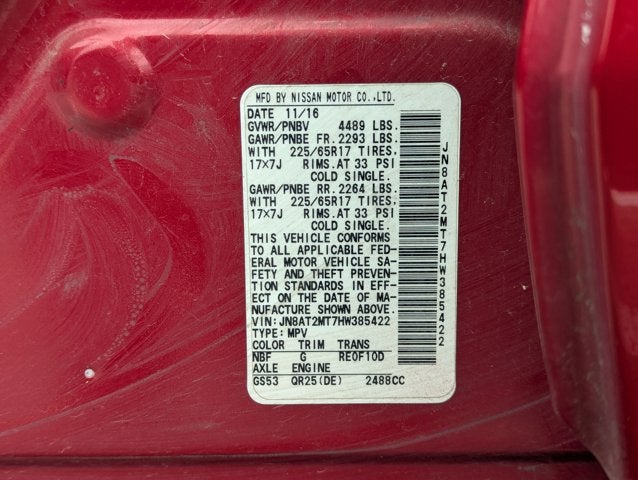 2017 Nissan Rogue SV