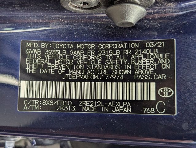 2021 Toyota Corolla LE