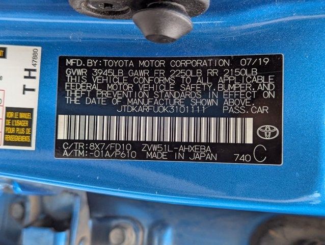 2019 Toyota Prius LE