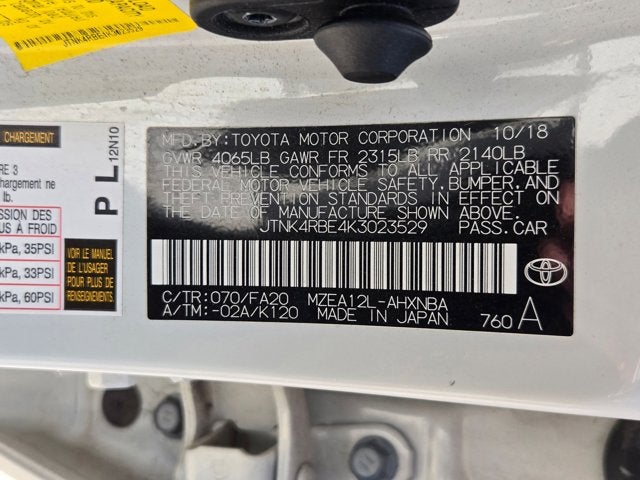 2019 Toyota Corolla Hatchback Base