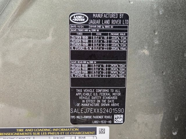 2025 Land Rover Defender S