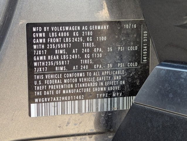 2017 Volkswagen Tiguan Wolfsburg Edition