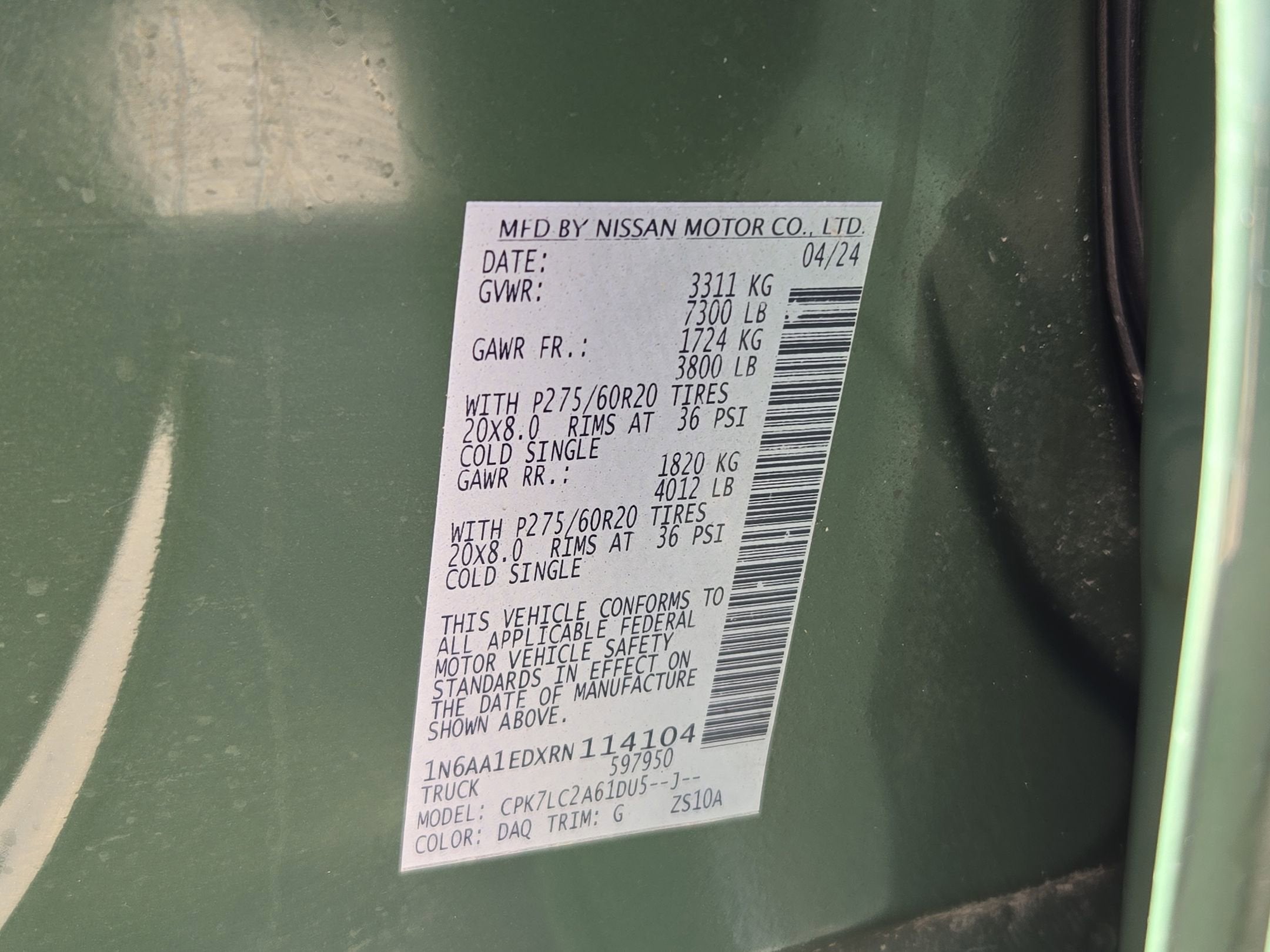 2024 Nissan Titan SV