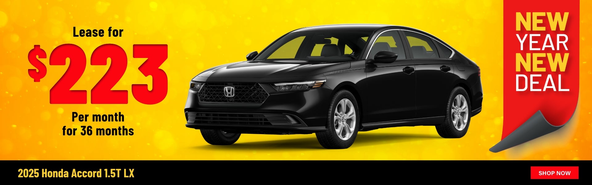 Gunn Honda Accord lease banner