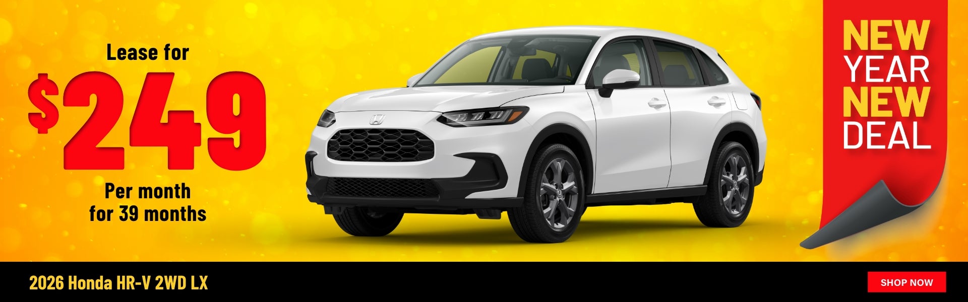 Gunn Honda HR-V lease banner