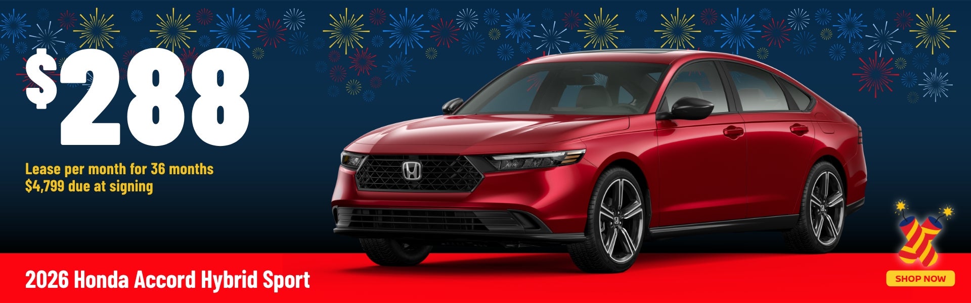 Gunn Honda Accord lease banner