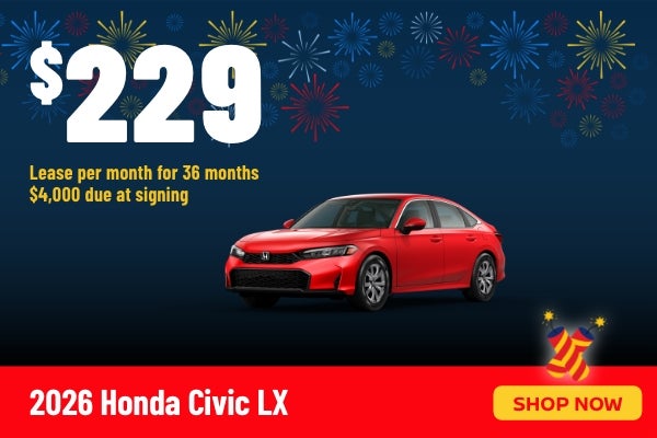 Gunn Honda Civic lease banner