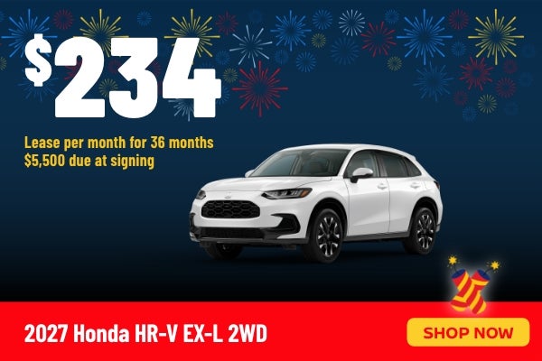 Gunn Honda HR-V lease banner