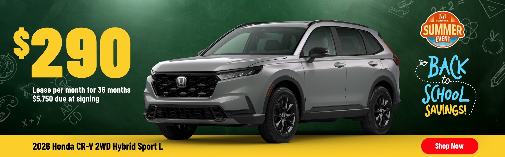 Gunn Honda CR-V Hybrid Sport sales banner