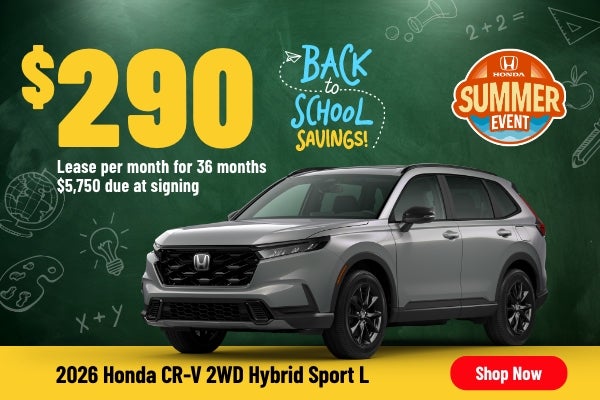 Gunn Honda CR-V Hybrid Sport sales banner