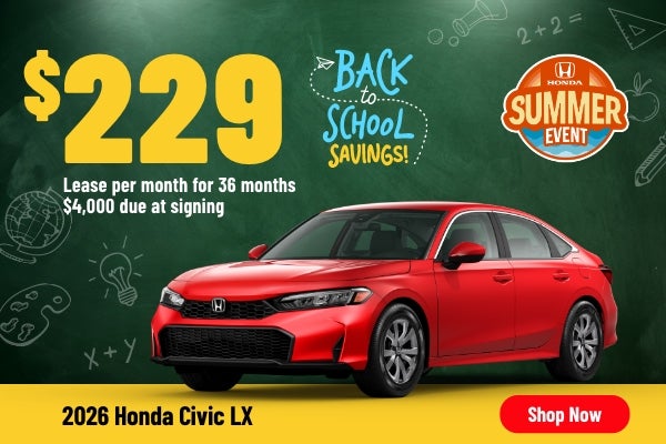 Gunn Honda Civic LX sales banner