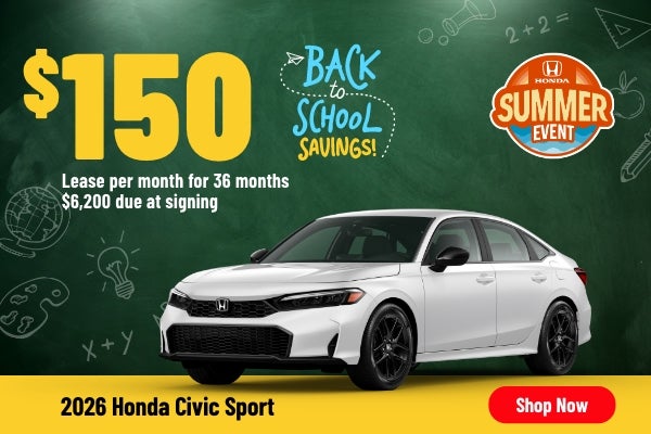 Gunn Honda Civic Sport sales banner