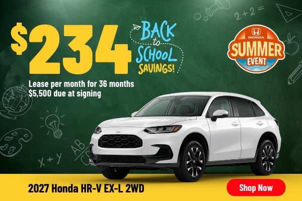 Gunn Honda HR-V EX-L sales banner