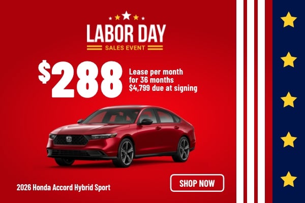 Gunn Honda Accord Hybrid Sport sales banner