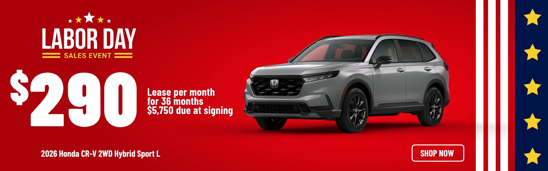 Gunn Honda CR-V Hybrid Sport sales banner