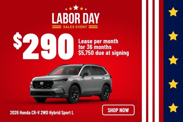 Gunn Honda CR-V Hybrid Sport sales banner