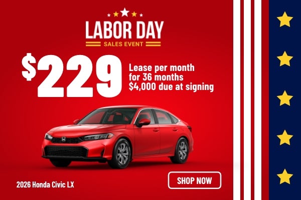 Gunn Honda Civic LX sales banner