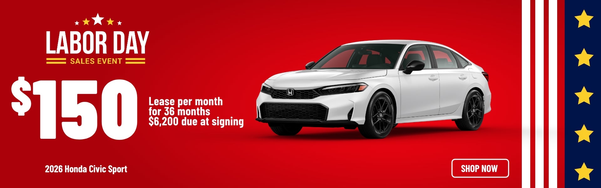 Gunn Honda Civic Sport sales banner