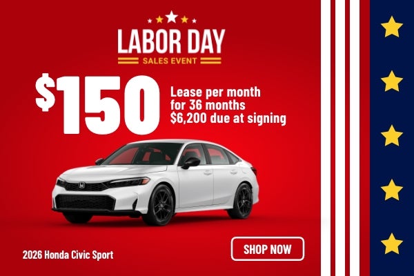 Gunn Honda Civic Sport sales banner