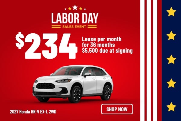 Gunn Honda HR-V EX-L sales banner