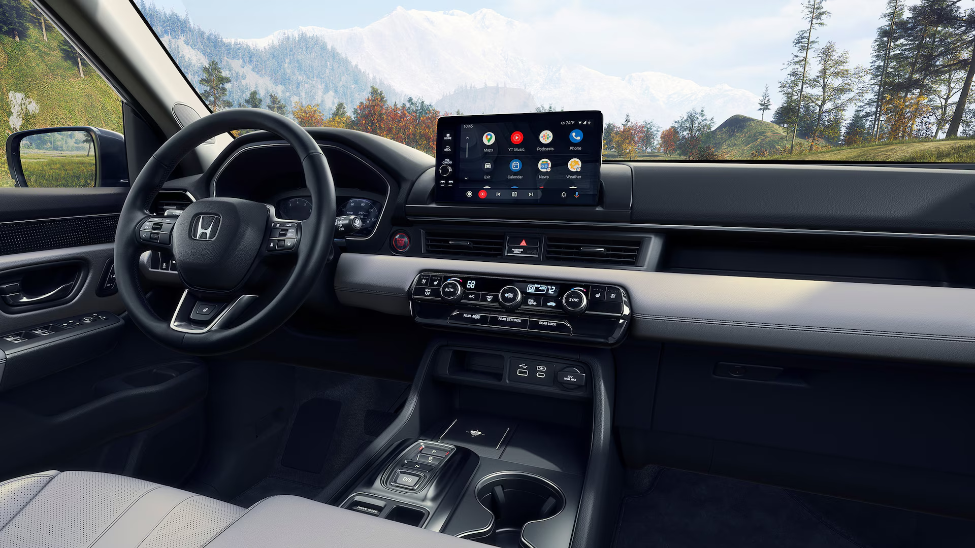 Interior of a Honda Pilot