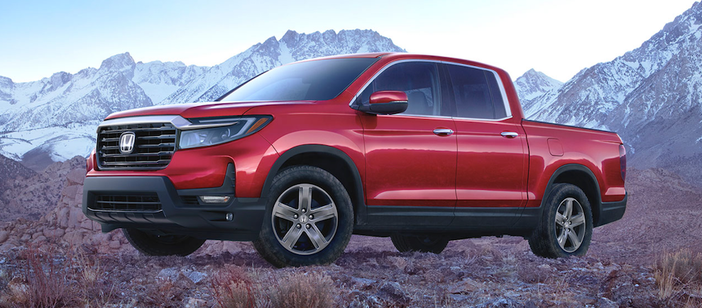 Honda Ridgeline RTL-E in Radiant Red Metallic II